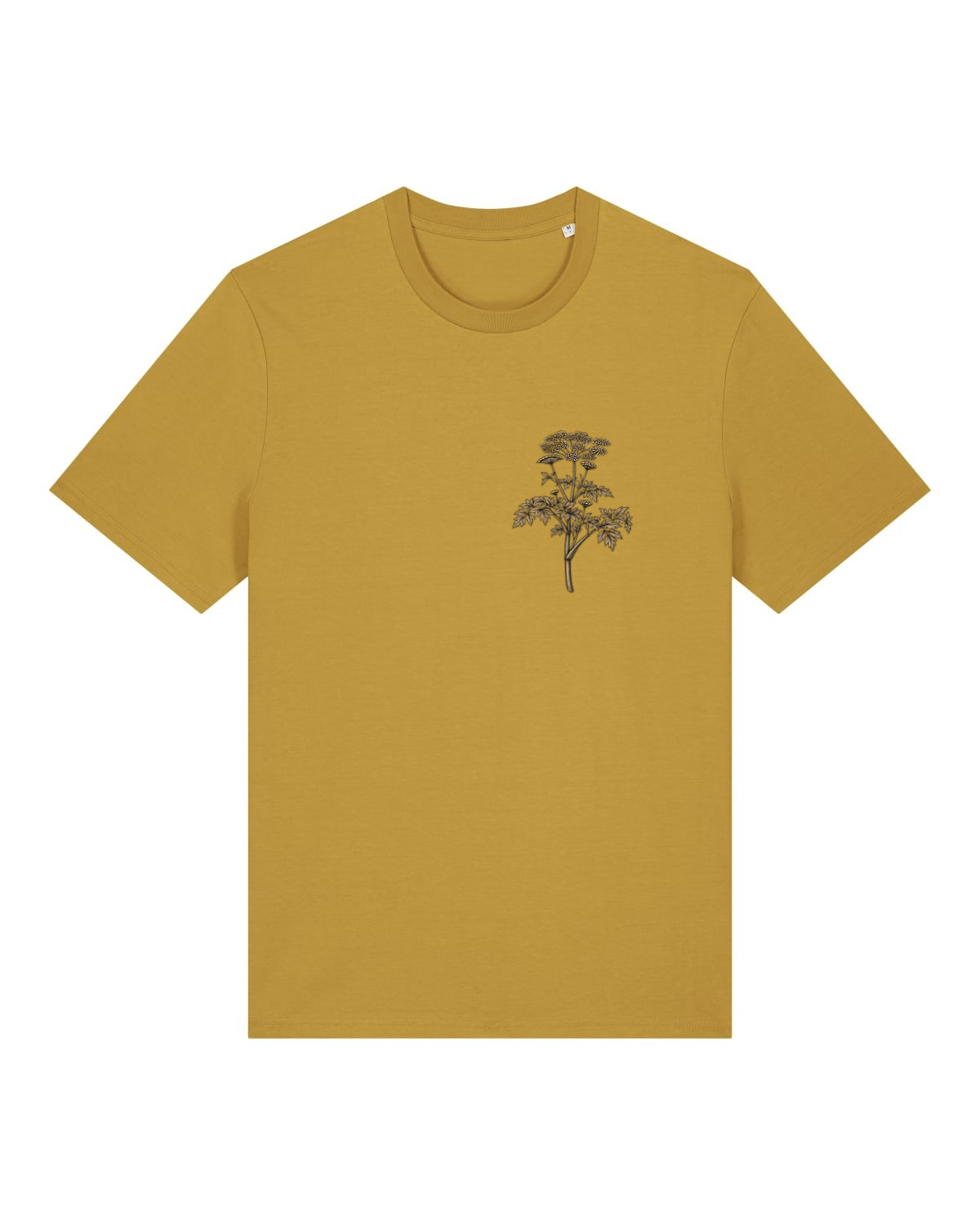 Mediumweight T-Shirt Engelwurz Stammeszeit - vorne - Ochre