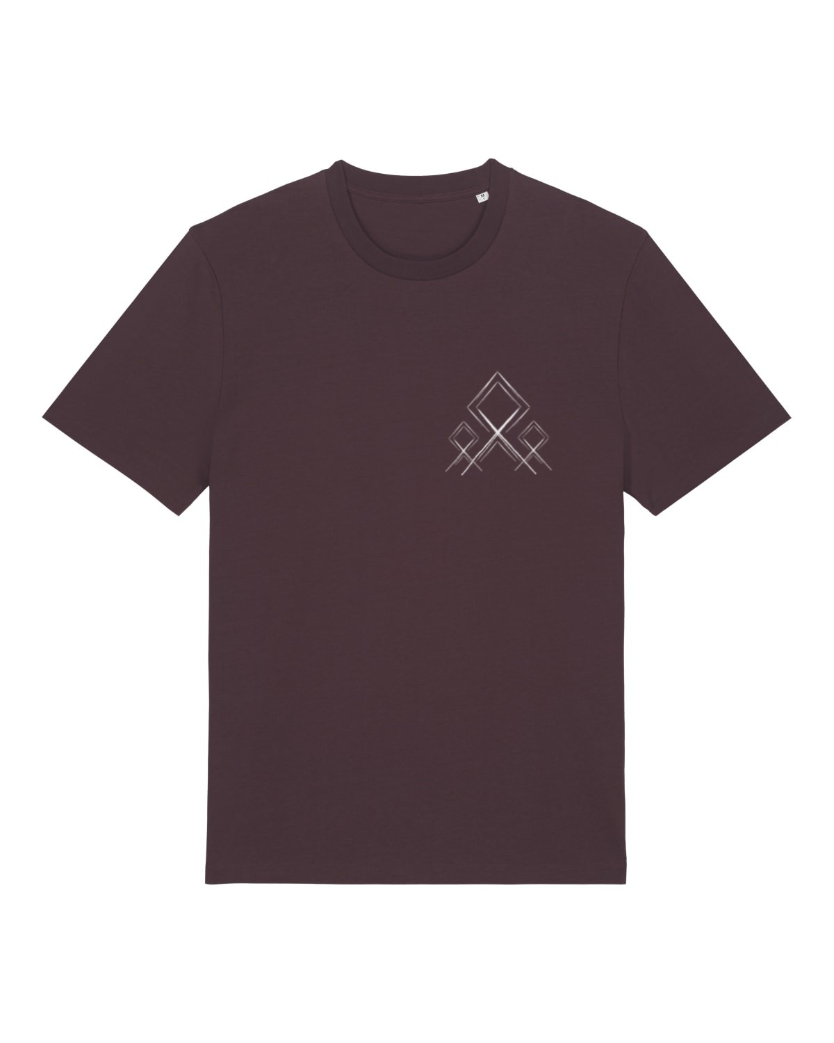 Mediumweight T-Shirt Logo Stammeszeit - vorne - Red Brown