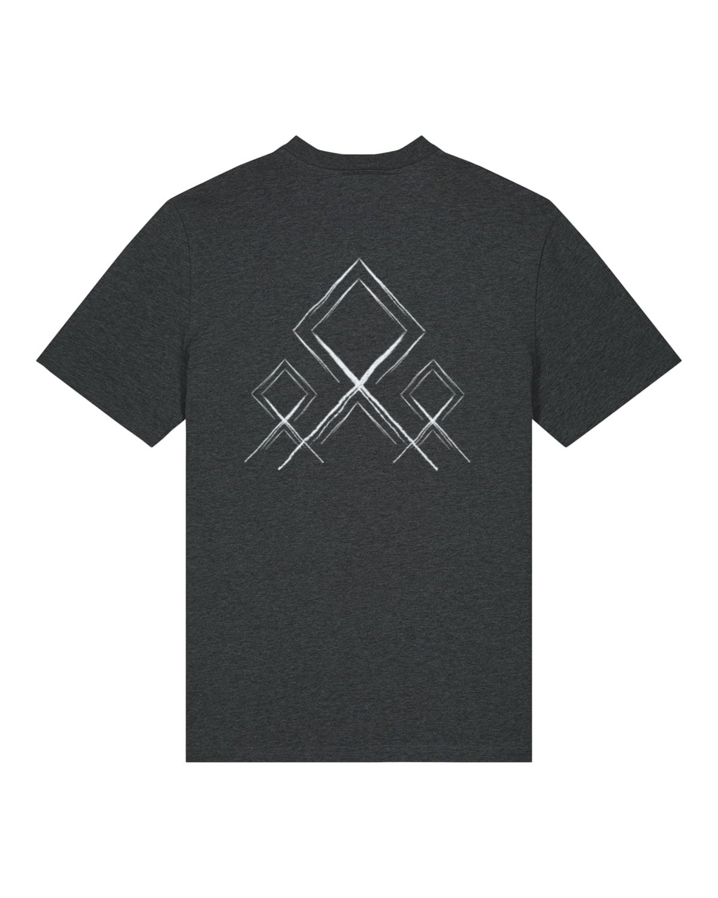 Mediumweight T-Shirt Logo Stammeszeit - hinten - Dark Heather Grey