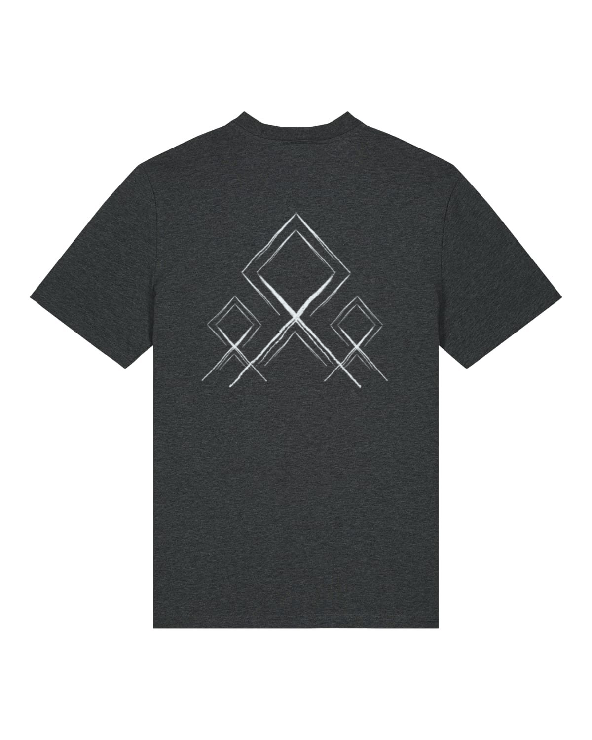 Mediumweight T-Shirt Logo Stammeszeit - hinten - Dark Heather Grey