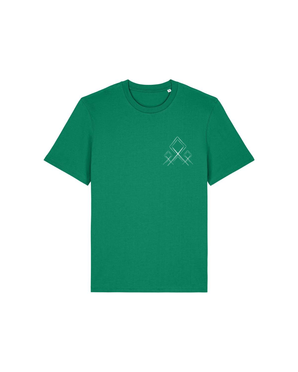 Mediumweight T-Shirt Logo Stammeszeit - vorne - Verdant Green