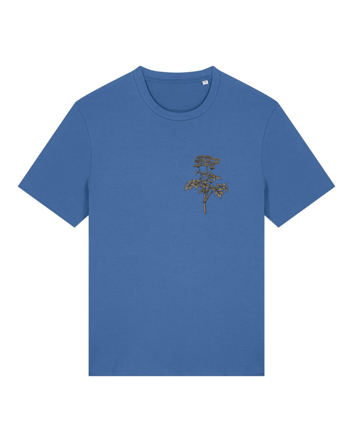 Mediumweight T-Shirt Engelwurz Stammeszeit - vorne - Mindful Blue