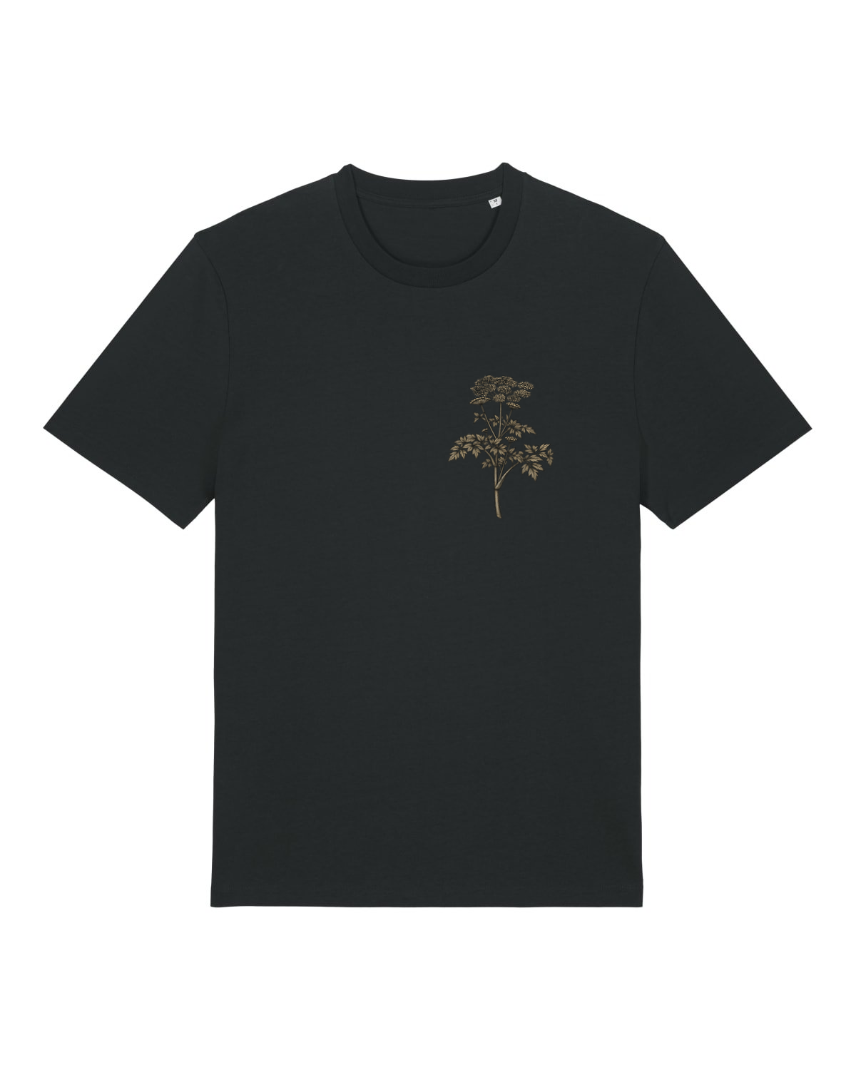 Mediumweight T-Shirt Engelwurz Stammeszeit - vorne - Schwarz