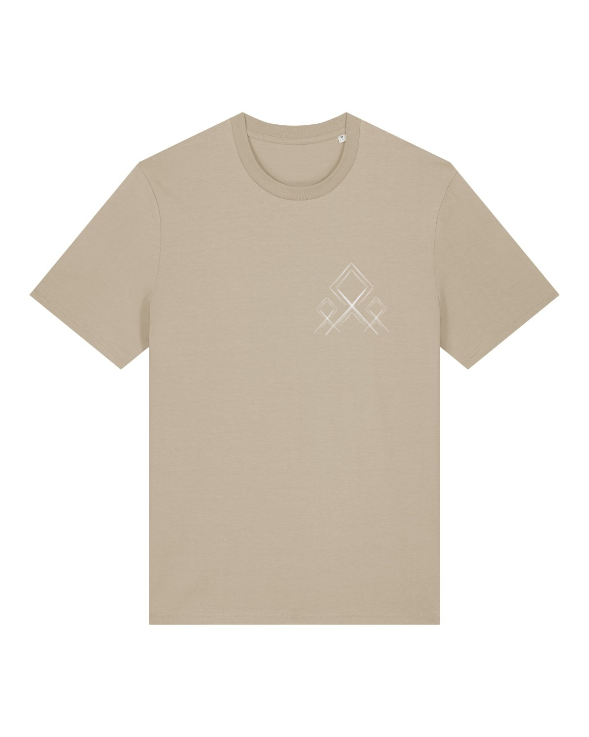 Mediumweight T-Shirt Logo Stammeszeit - vorne - Desert Dust