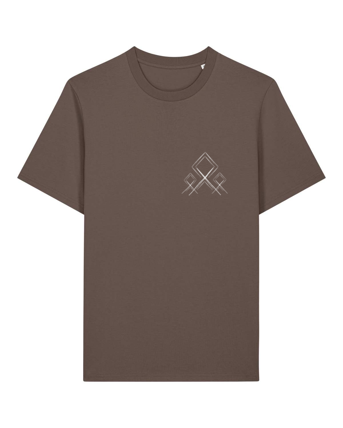 Mediumweight T-Shirt Logo Stammeszeit - vorne - Mocha
