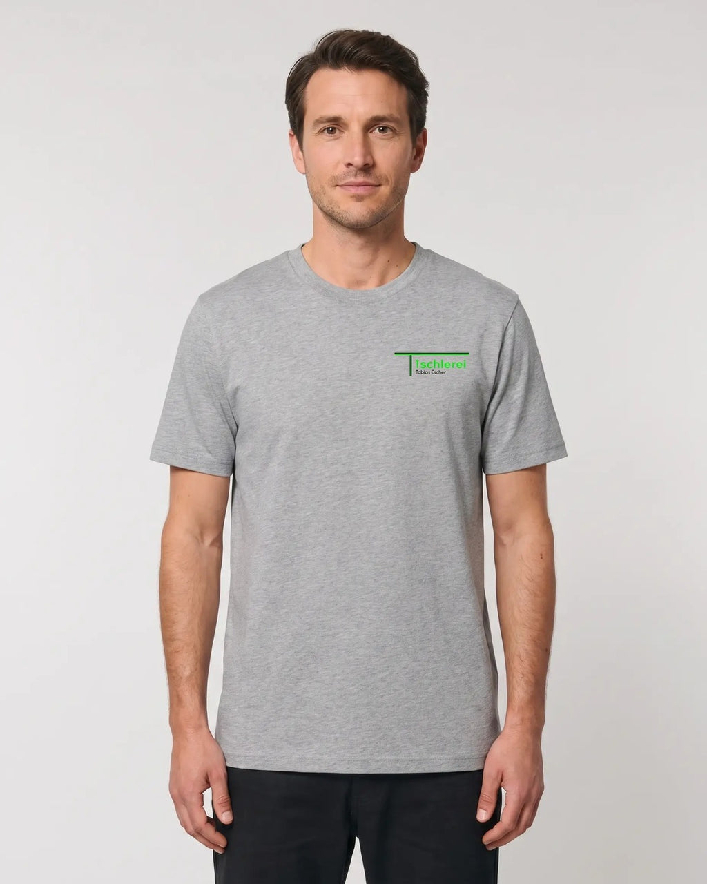Heavy T-Shirt Hell Tischlerei Escher - Heather Grey