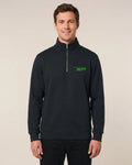 Quater Zip Sweatshirt Tischlerei Escher - Schwarz