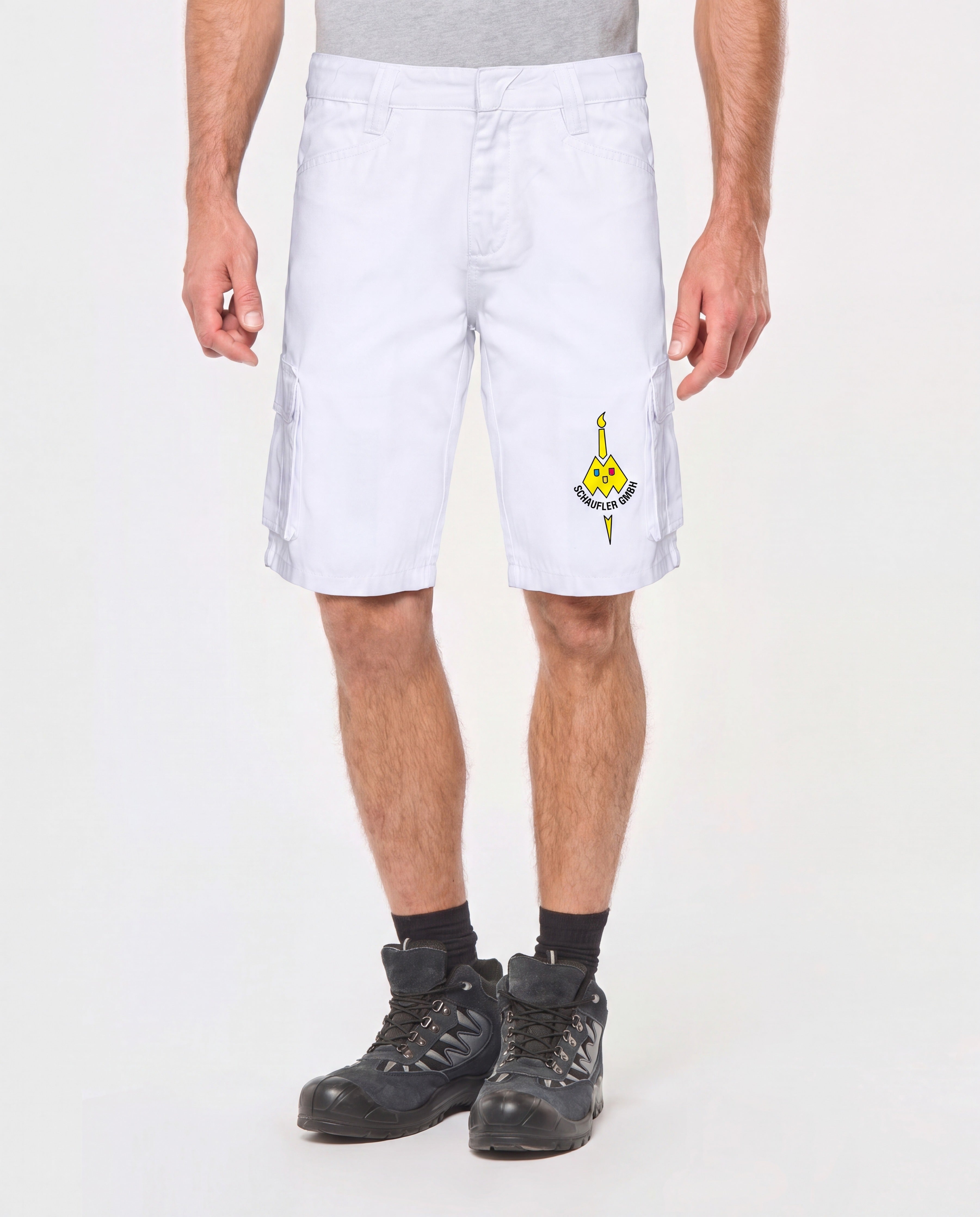 Herren Arbeits-Bermuda Schaufler GmbH - Weiß