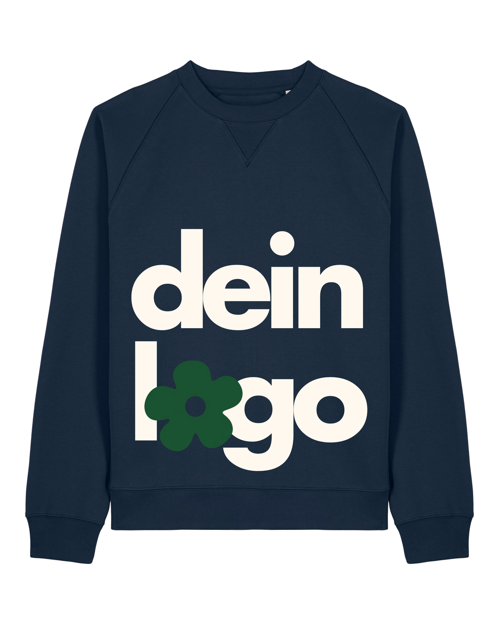 Relaxed Raglan Sweatshirt tttt - Navy