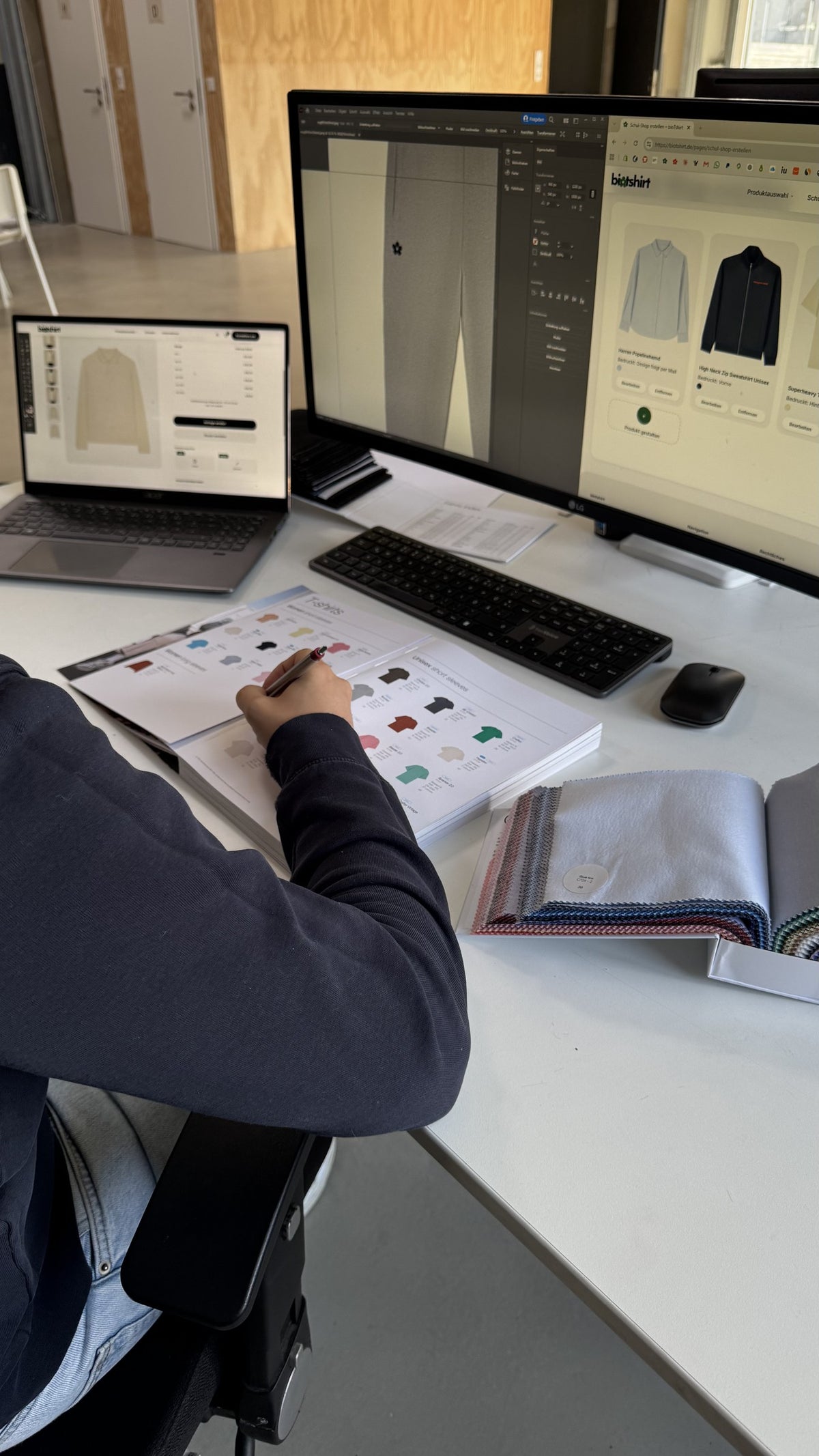 Schritt 2: biotshirt designt eure Kollektion