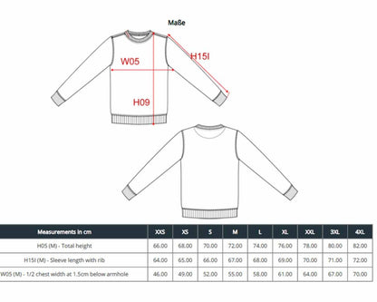 unisex-sweatshirt_recycelt-nachhaltig-sizeguide