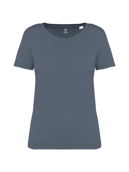 Ausgewaschenes Damen T-Shirt aus 100% Bio-Baumwolle