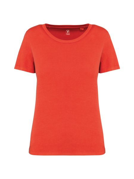 Ausgewaschenes Damen T-Shirt aus 100% Bio-Baumwolle