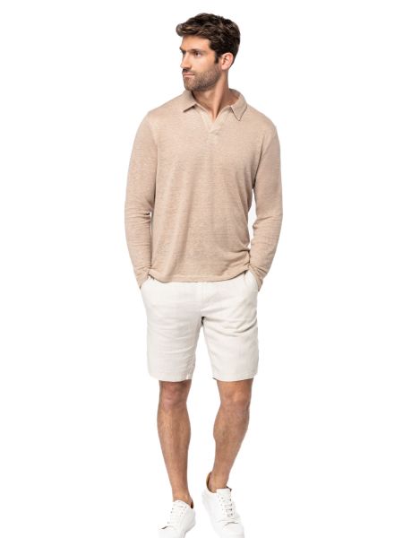 Herren Bermuda-Shorts aus 100% Leinen